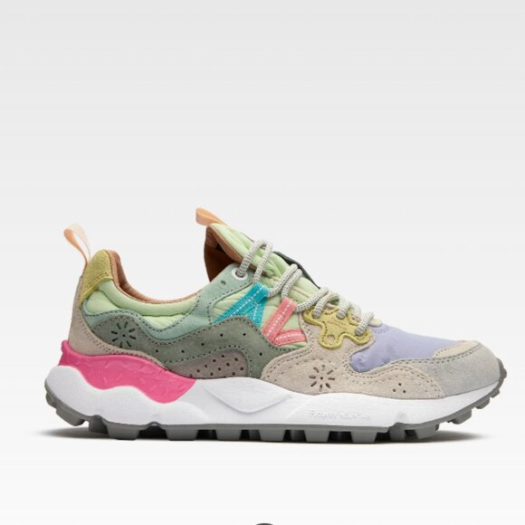 NEW FLOWER MOUNTAIN Suede Yamano 3 Sneakers for women 1225 12t7 - Picture 2 of 7